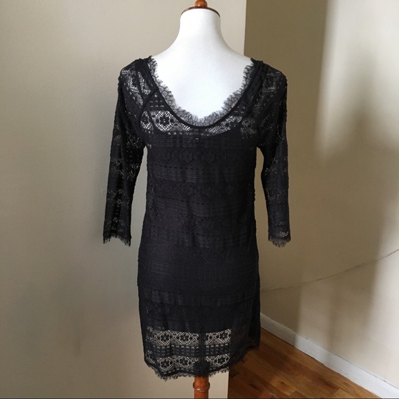 Joie Brea Lace Floral Scallop Dress - Picture 6 of 8